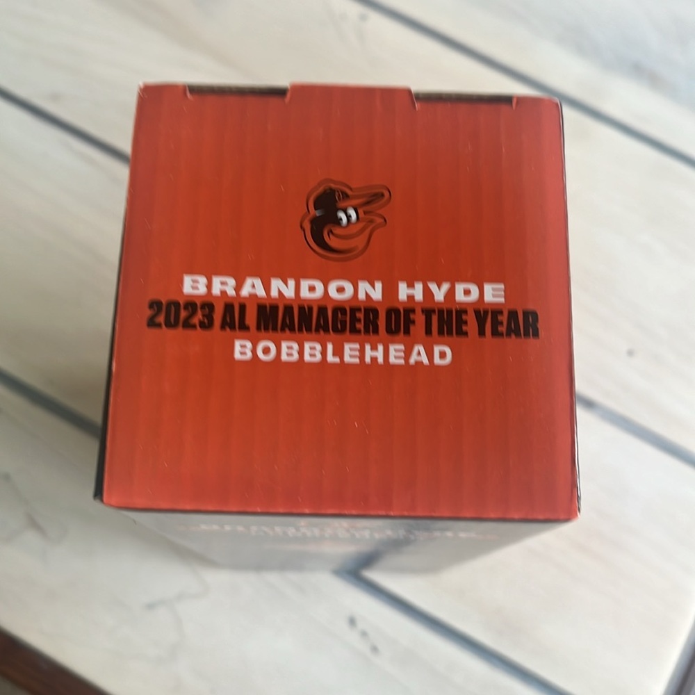 NIB Baltimore Orioles Brandon Hyde 2023 Manager of the Year Bobblehead - Picture 4 of 5